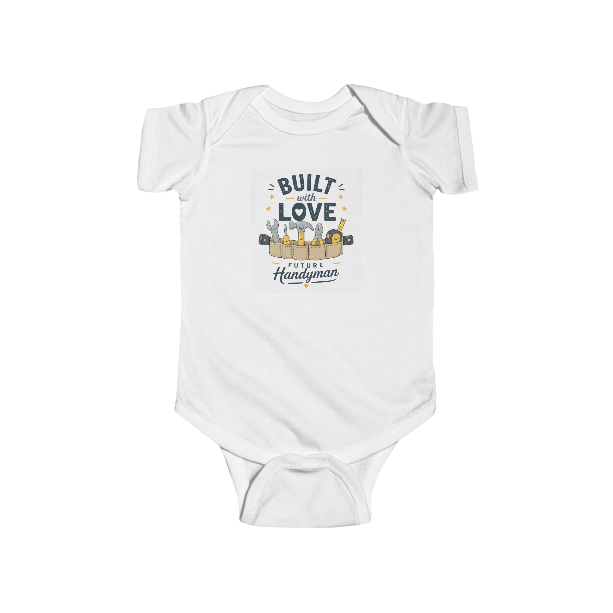 Built With Love Infant Fine Jersey Bodysuit For Newborns