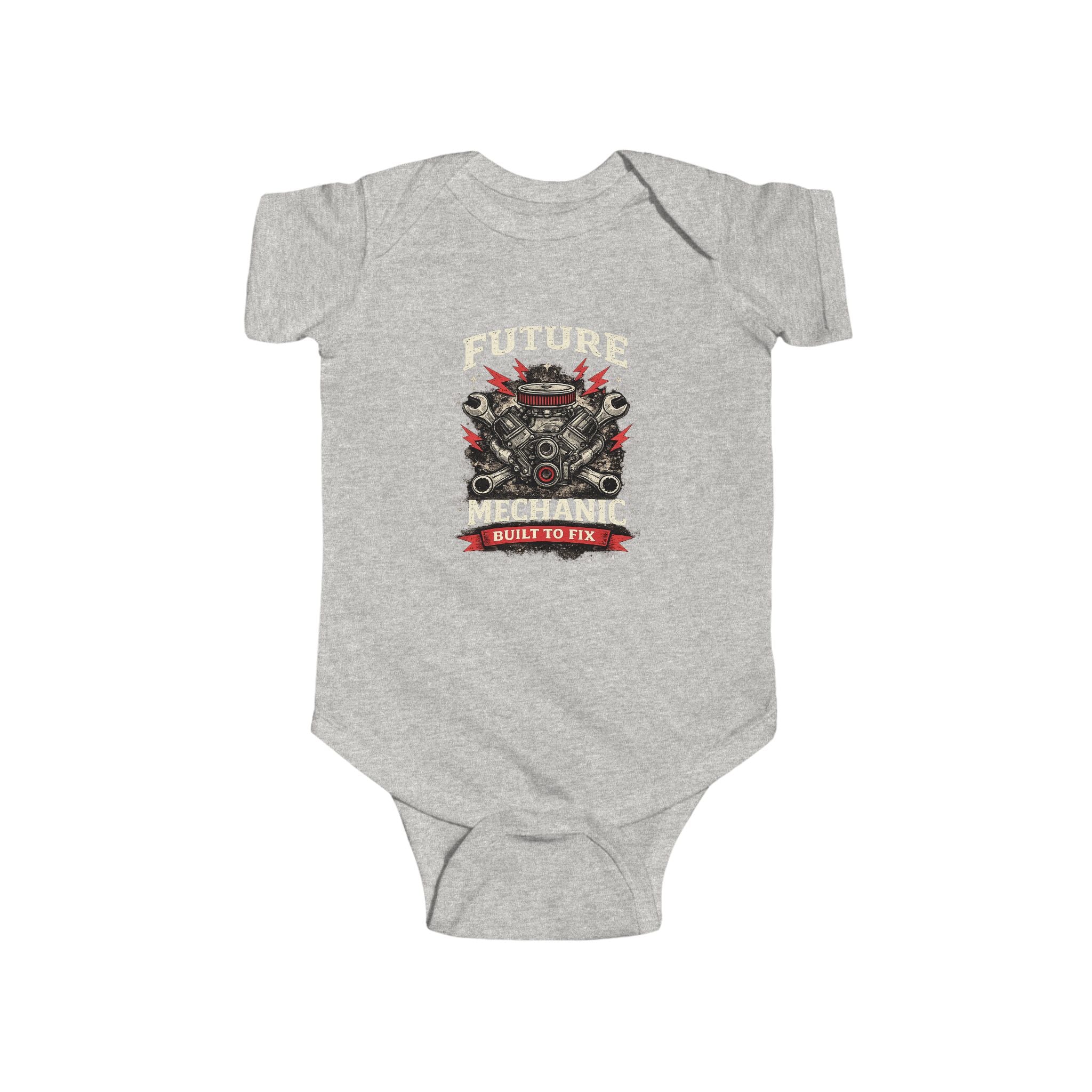 Future Mechanic Infant Fine Jersey Bodysuit Outfit For Newborns