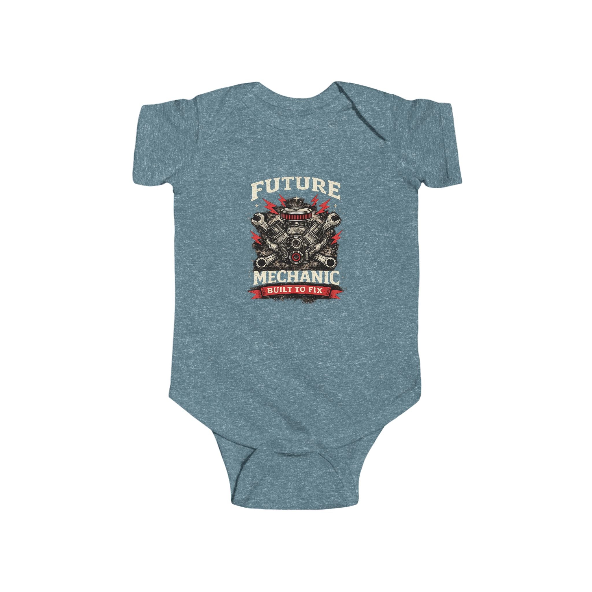Future Mechanic Infant Fine Jersey Bodysuit Outfit For Newborns