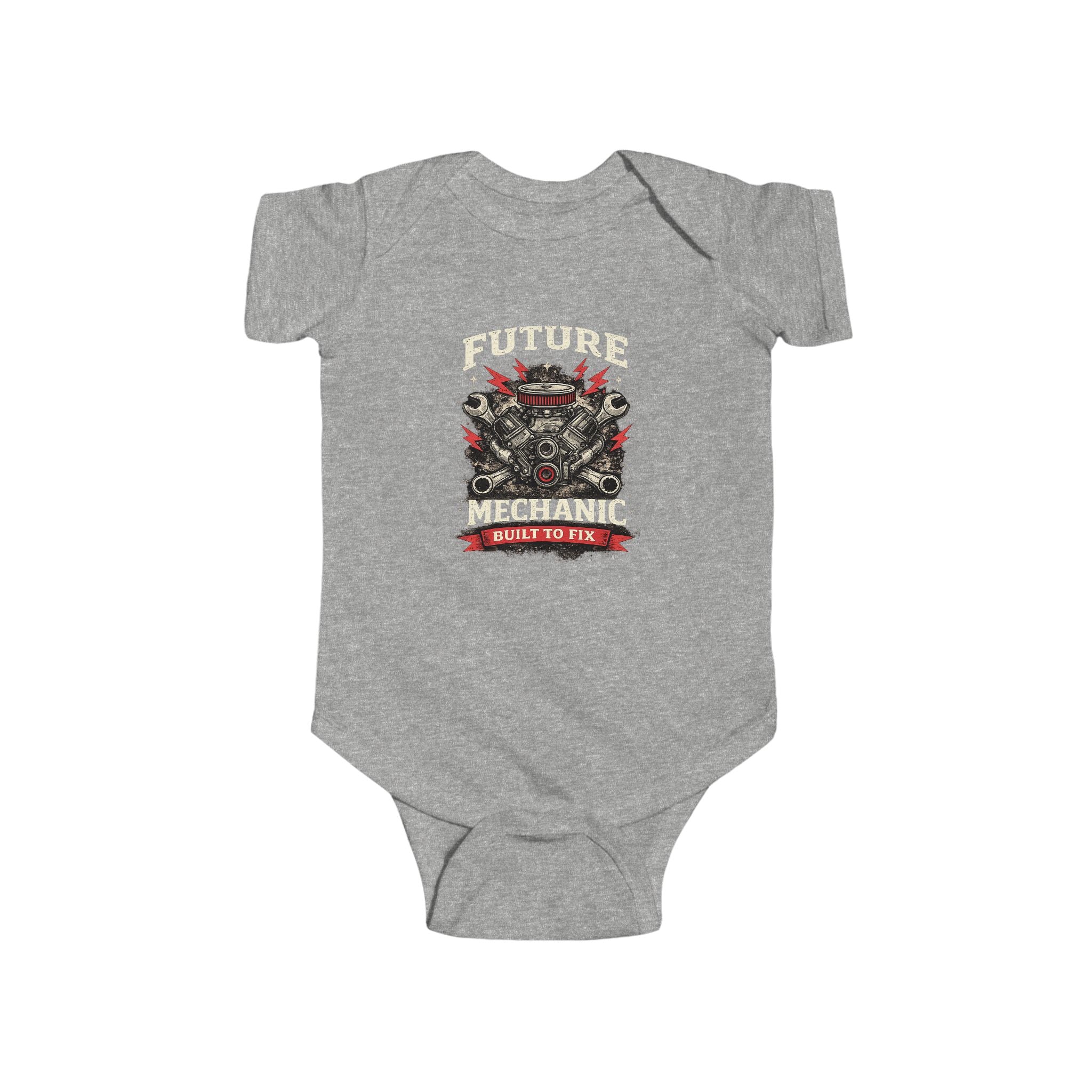 Future Mechanic Infant Fine Jersey Bodysuit Outfit For Newborns