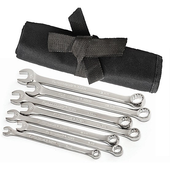 Crescent 7 Piece Metric Combination Wrench Set With Durable Storage Pouch