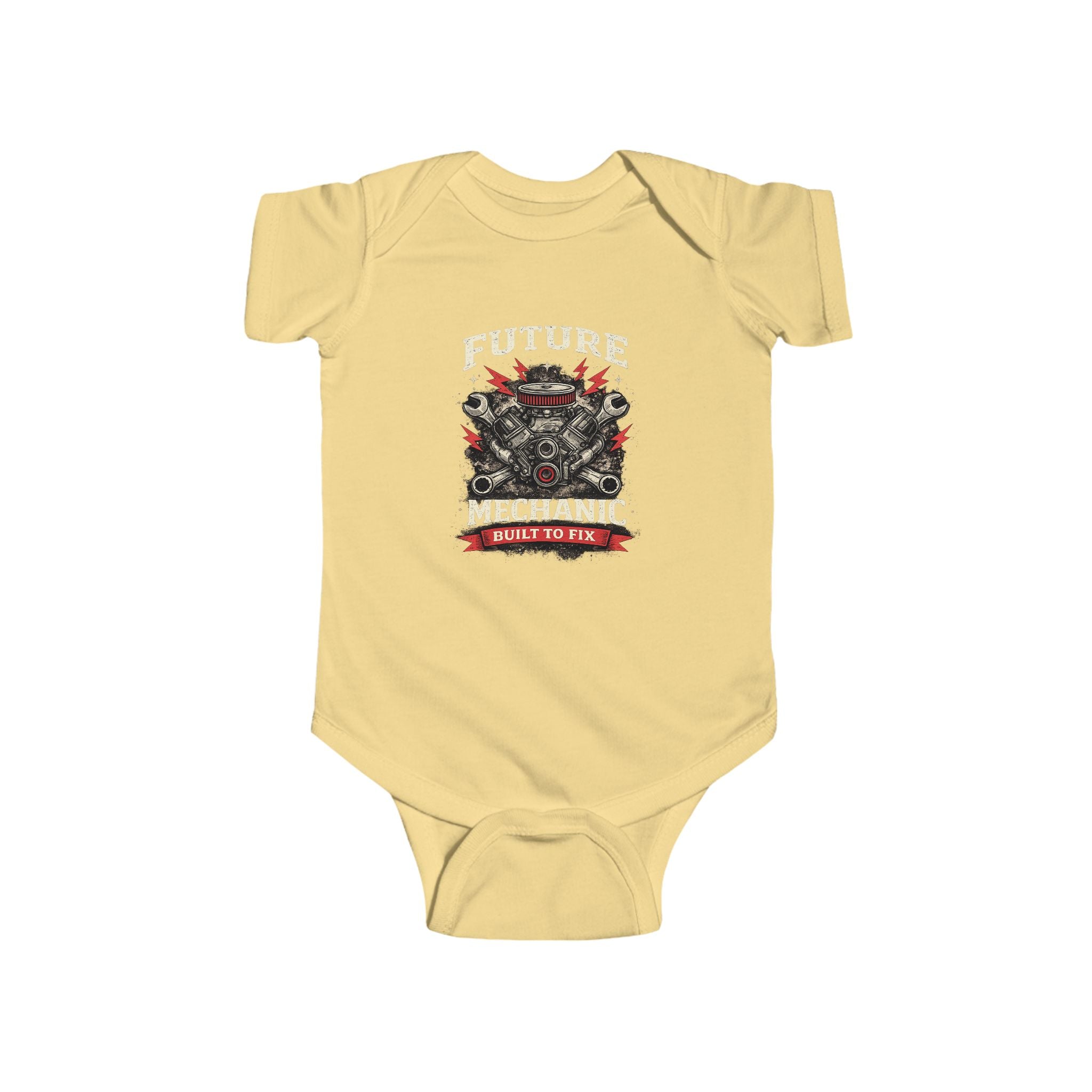 Future Mechanic Infant Fine Jersey Bodysuit Outfit For Newborns
