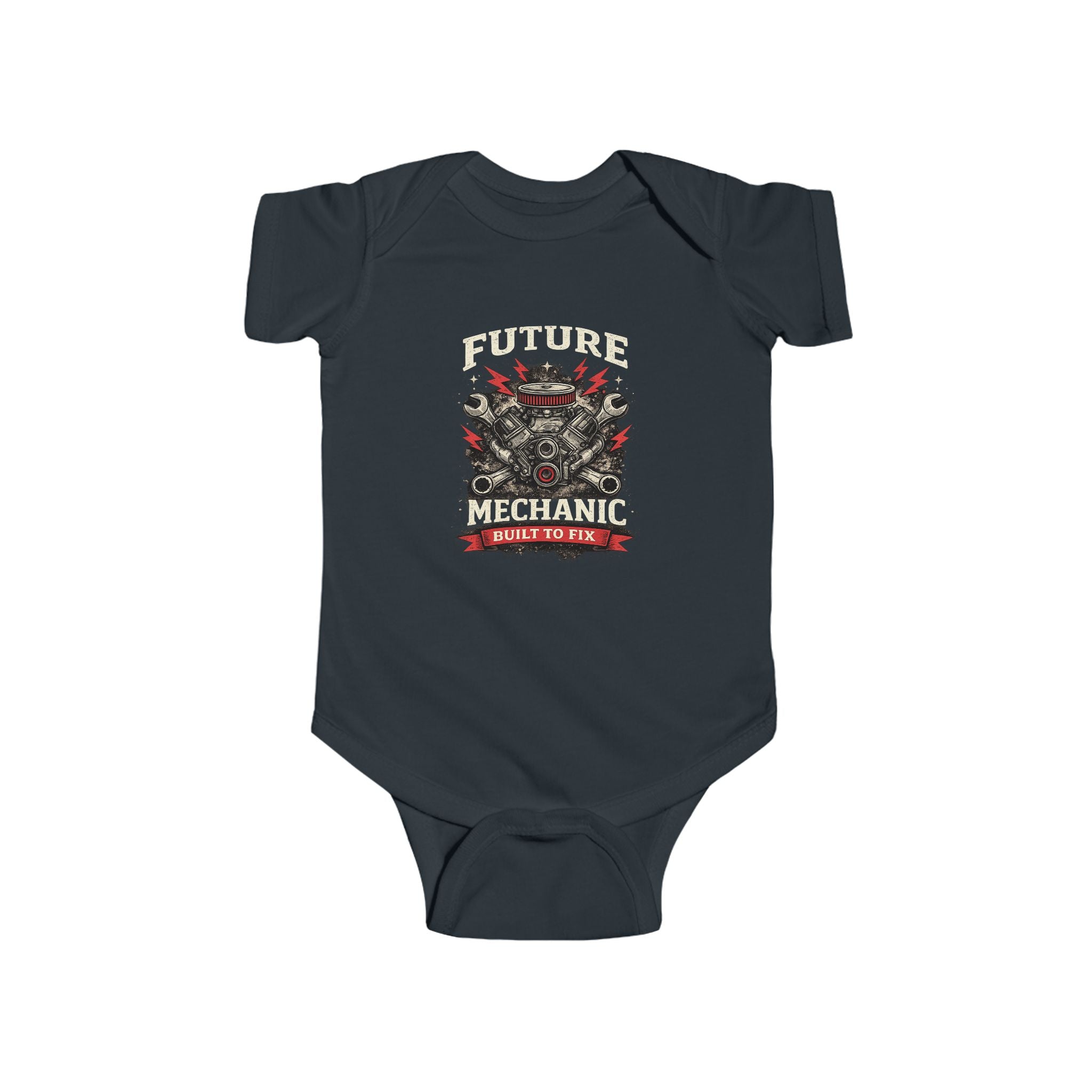 Future Mechanic Infant Fine Jersey Bodysuit Outfit For Newborns