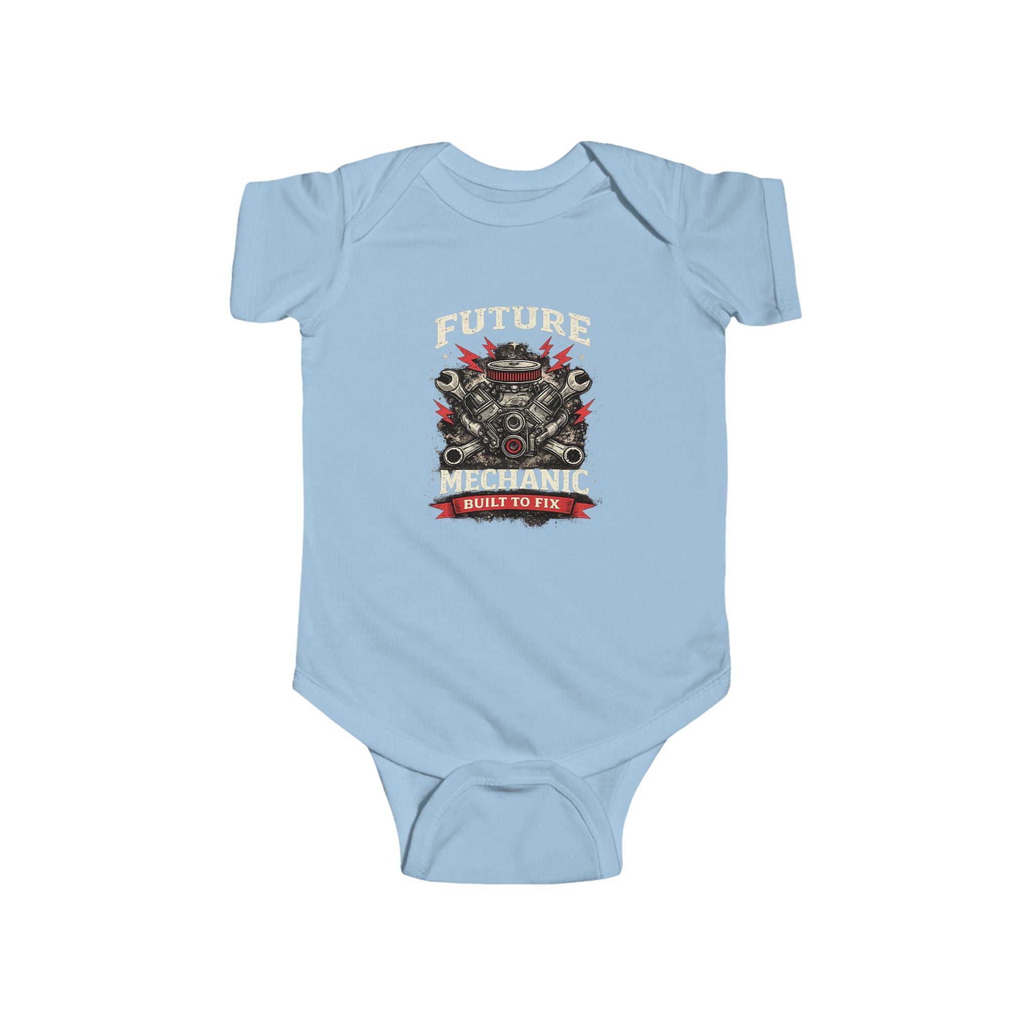 Future Mechanic Infant Fine Jersey Bodysuit Outfit For Newborns