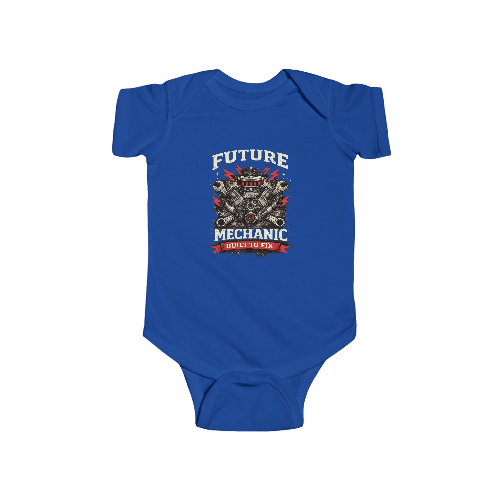 Future Mechanic Infant Fine Jersey Bodysuit Outfit For Newborns