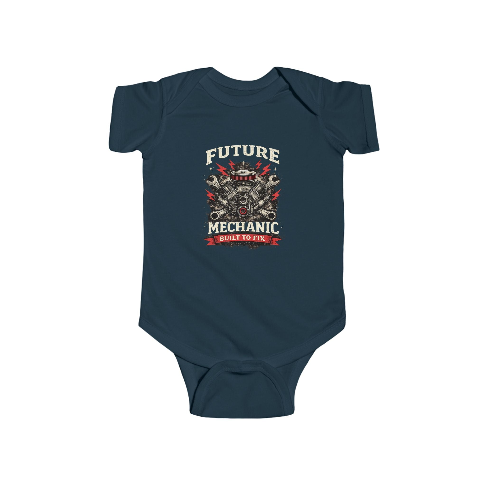 Future Mechanic Infant Fine Jersey Bodysuit Outfit For Newborns