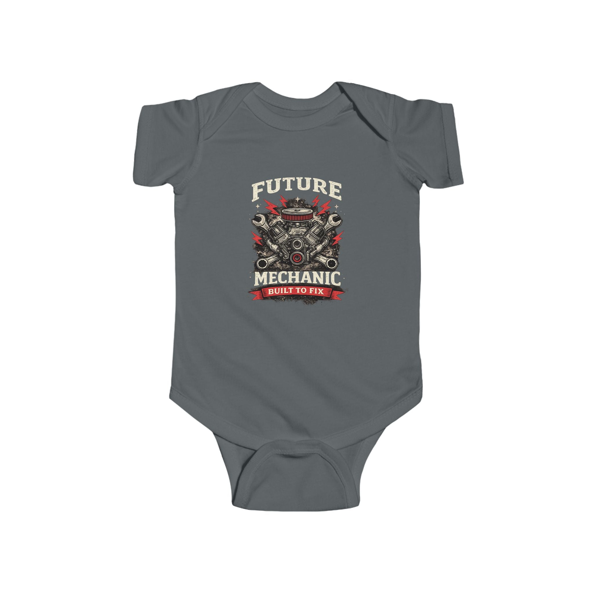 Future Mechanic Infant Fine Jersey Bodysuit Outfit For Newborns