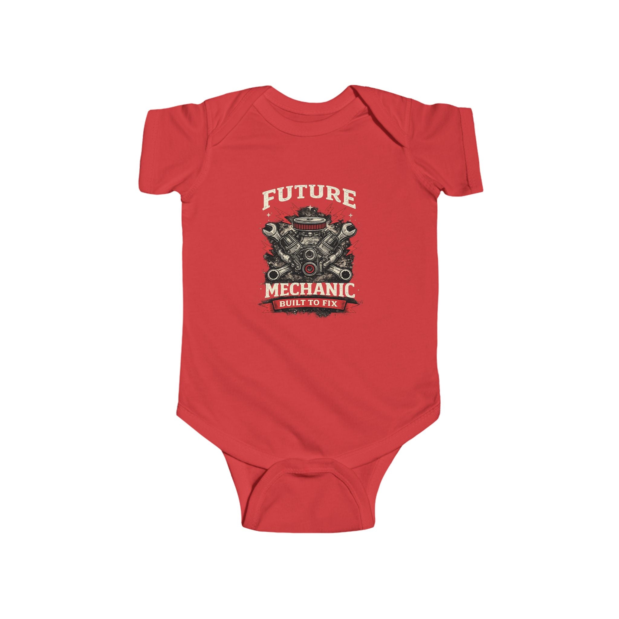 Future Mechanic Infant Fine Jersey Bodysuit Outfit For Newborns