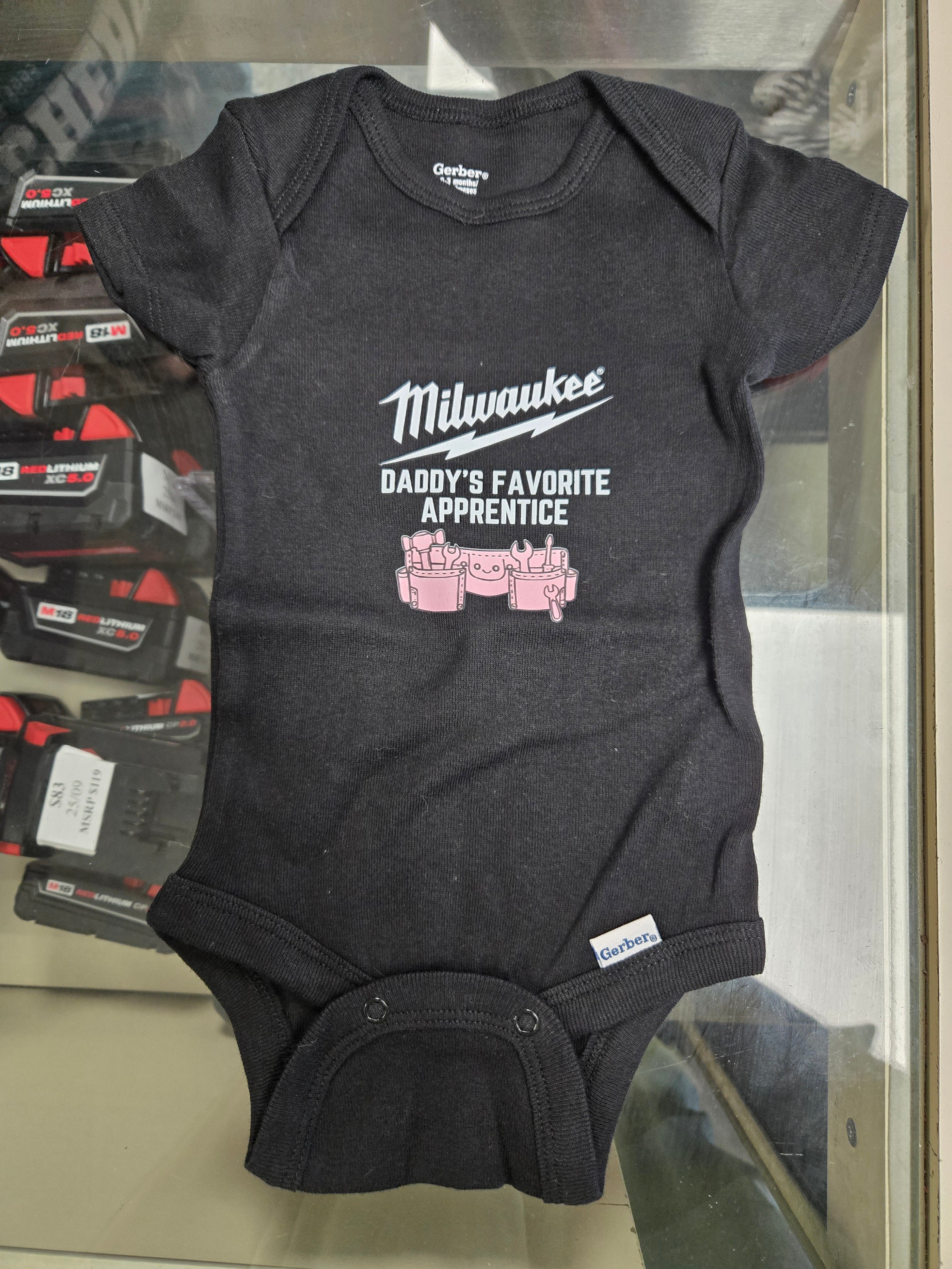 DADDY'S FAVORITE APPRENTICE BABY ONESIE