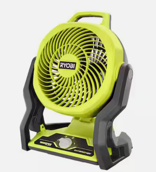 RYOBI ONE+ 18V Cordless Hybrid WHISPER SERIES 7-1/2 in. Fan (Tool Only)