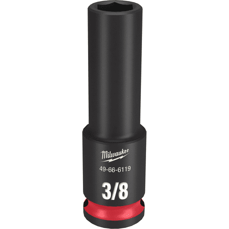 Pack of 1  Milwaukee 49-66-6119 Shockwave Impact Duty 3/8 Drive 3/8 In. Deep 6 Point Socket