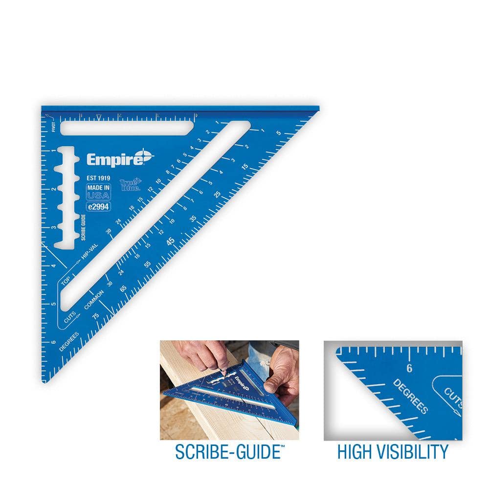 Milwaukee Tool 7 in. True Blue® Laser Etched Rafter Square