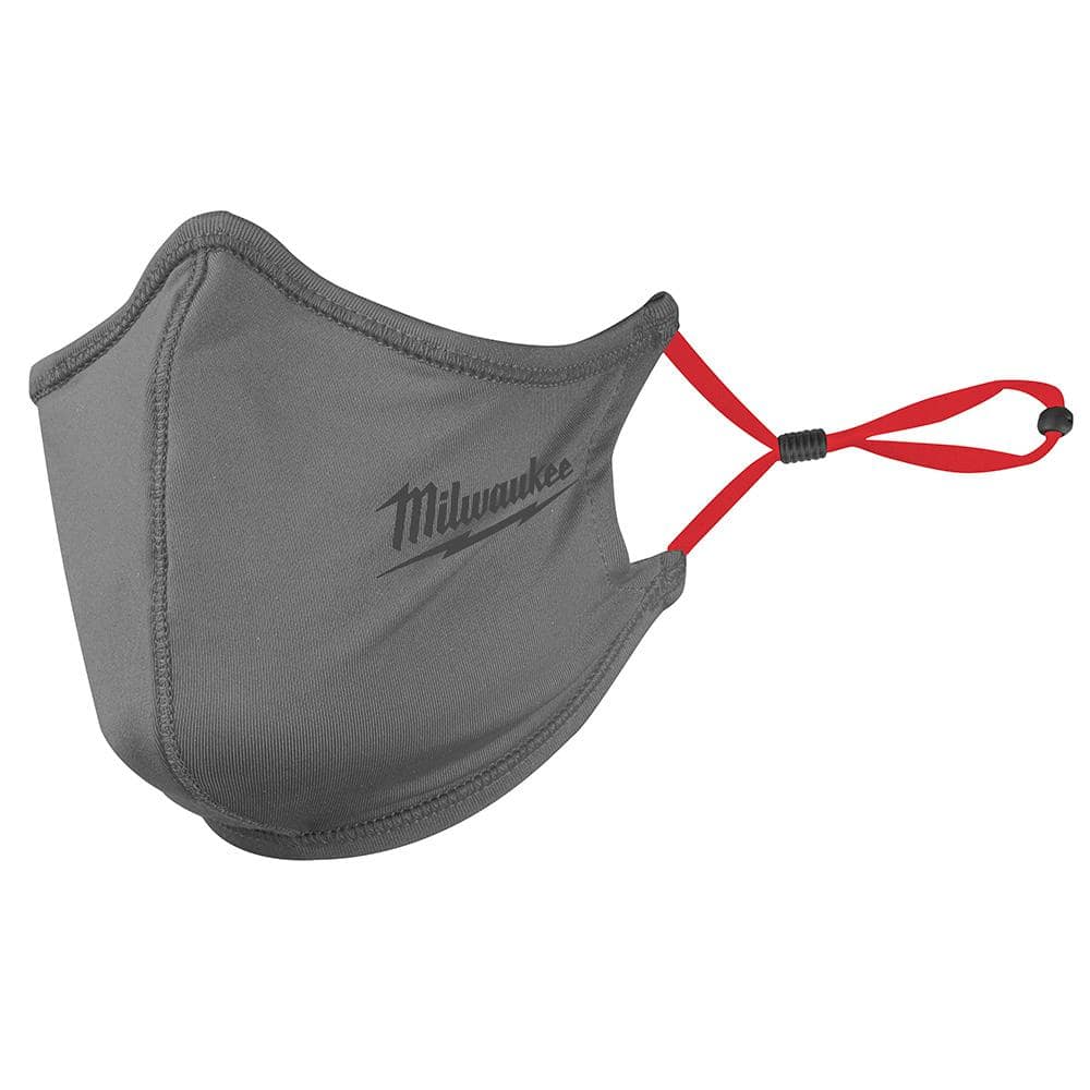 Milwaukee-48-73-4230 1PK Gray 2-Layer Face Mask