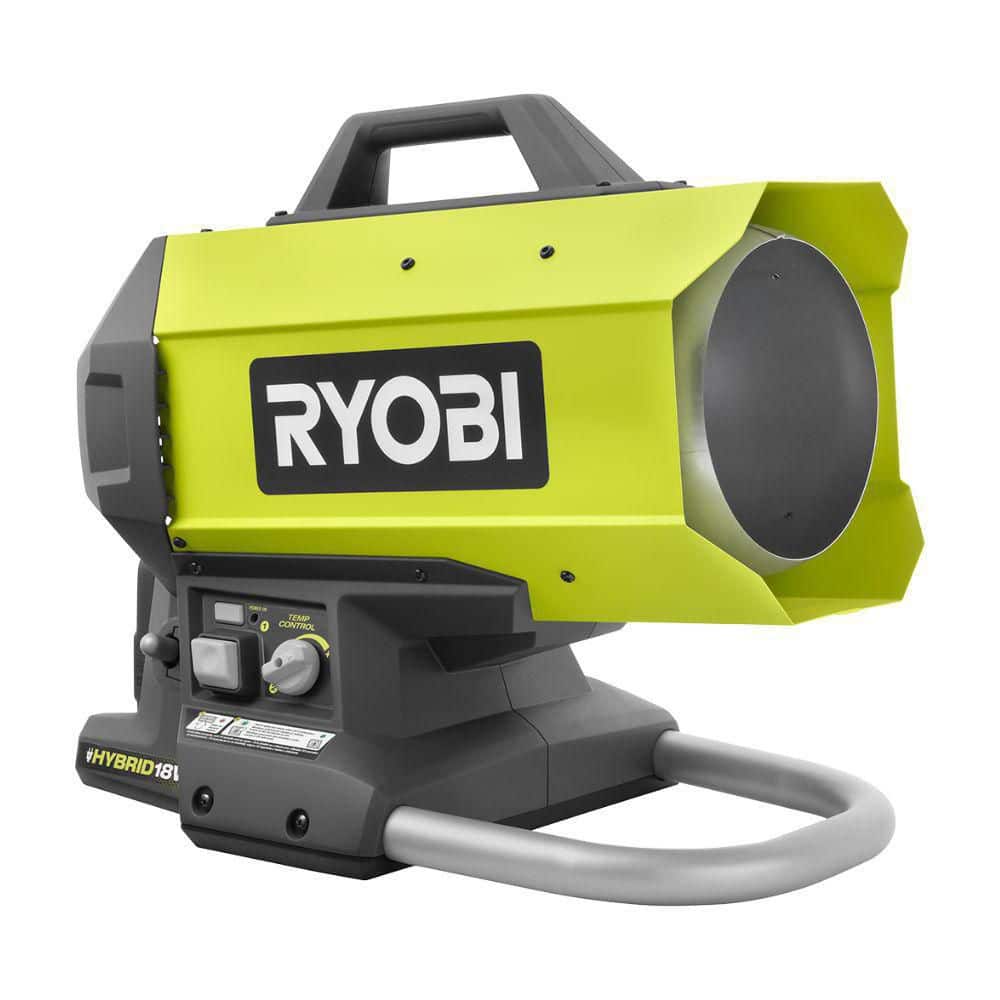 RYOBI ONE+ 18-Volt Cordless Hybrid Forced Air Propane Heater (Tool Only)