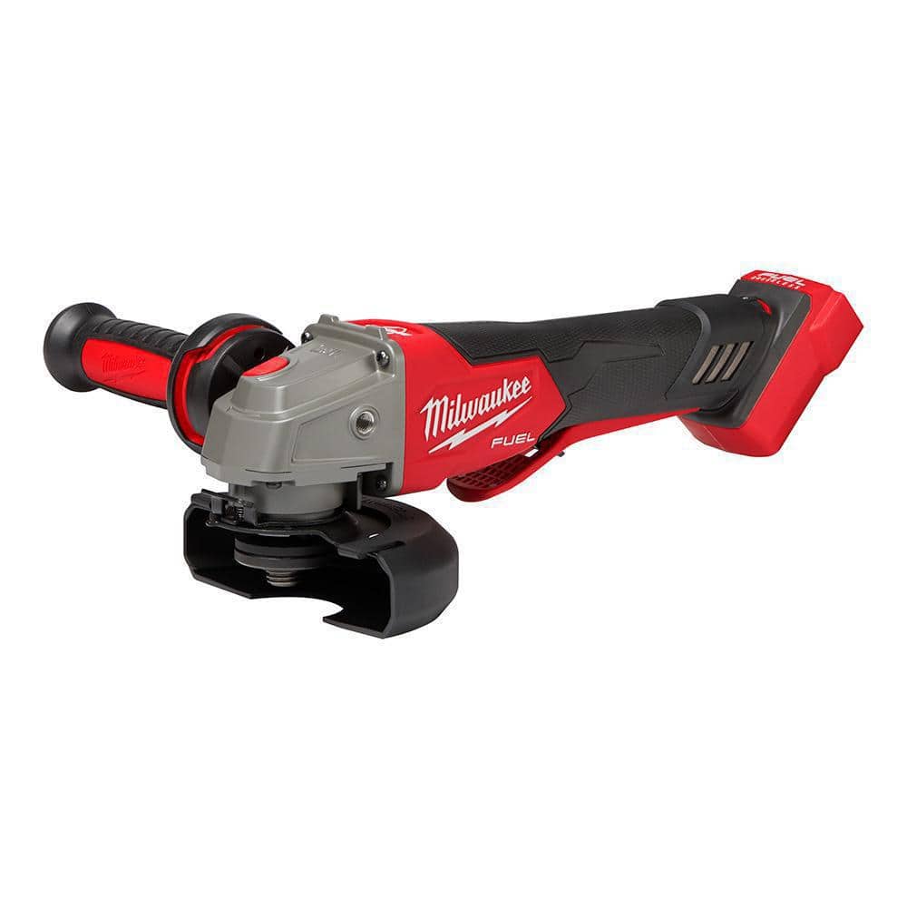 Milwaukee 2888-20 M18 FUEL 4-1/2  / 5  Variable Speed Braking Angle Grinder – 11A Corded Power  5-Speed  RAPIDSTOP Brake  Paddle Switch (Bare Tool)