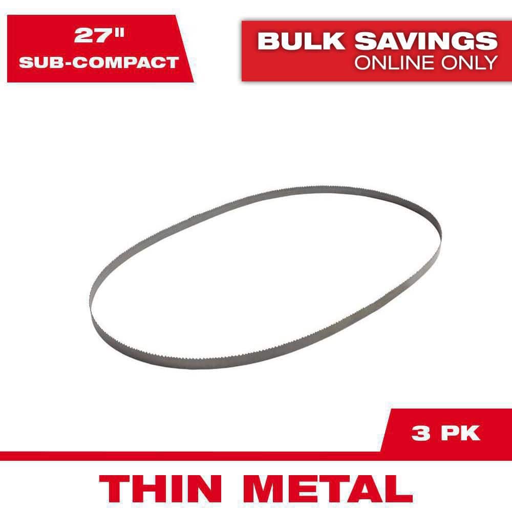 Milwaukee 48-39-0572 18 TPI Sub-Compact Portable Band Saw Blade (3 Pk)