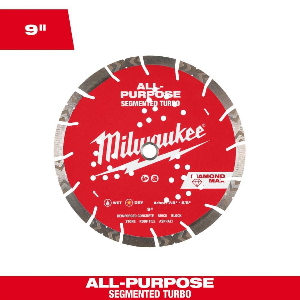 Milwaukee-49-93-7125 9in. Diamond Universal Segmented Blade