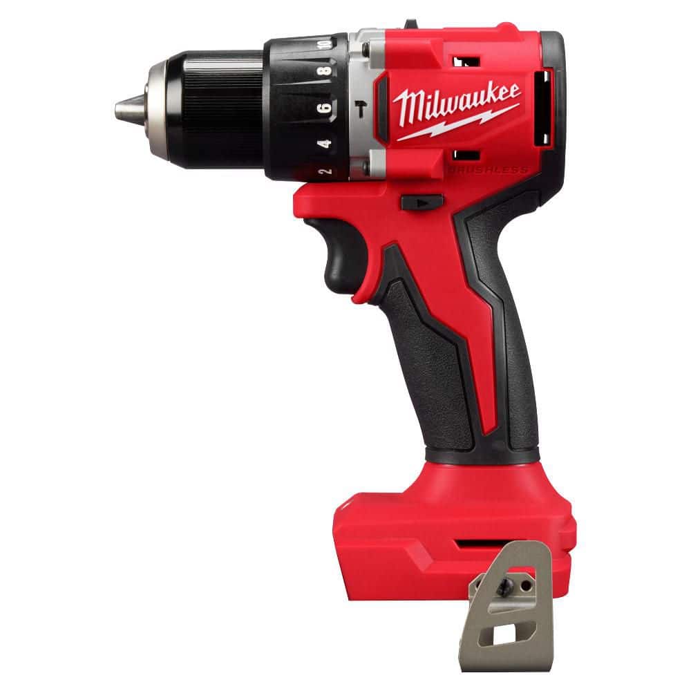 Milwaukee 3602-20 M18 18V Lithium-Ion Brushless Cordless 1/2 in. Compact Hammer Drill/Driver (Tool-Only)