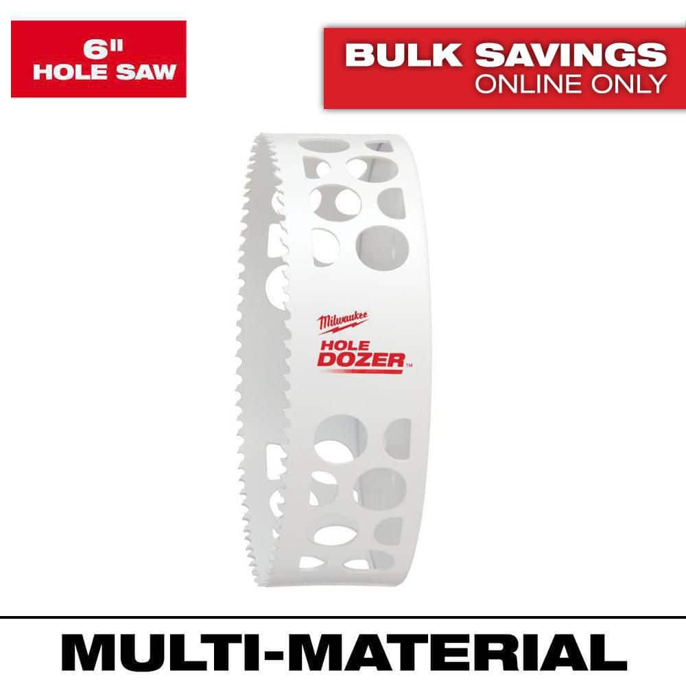 Milwaukee Tool 6  Hole Dozer Bi-Metal Hole Saw
