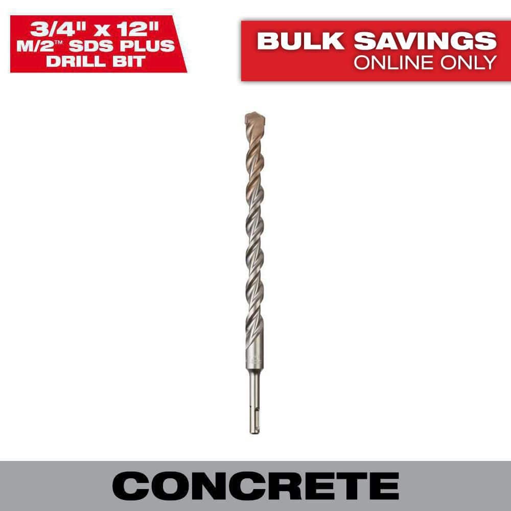 3/4 in. x 12 in. 2-Cutter SDS Carbide Drill Bit