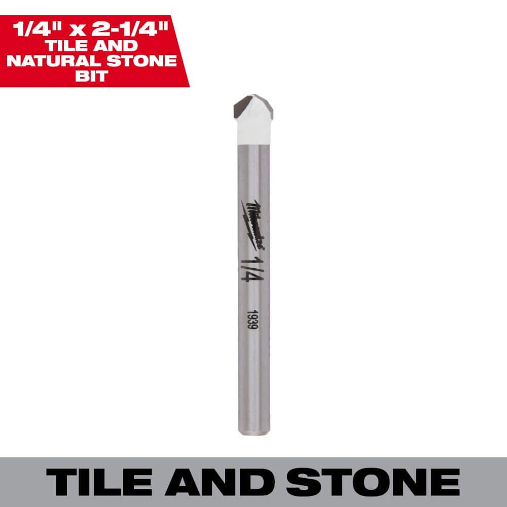 Milwaukee Tool 1/4  Tile and Natural Stone Bit
