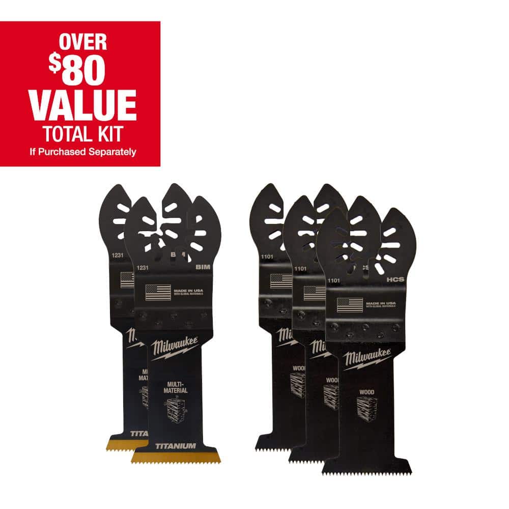 MILWAUKEE Universal Fit Open-LOK 5-Piece Oscillating Multi-Tool Set (49-25-1135)