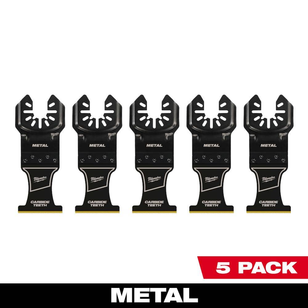 1-3/8 in. Carbide Universal Fit Extreme Metal Cutting Multi-Tool Oscillating Blade (5-Pack)