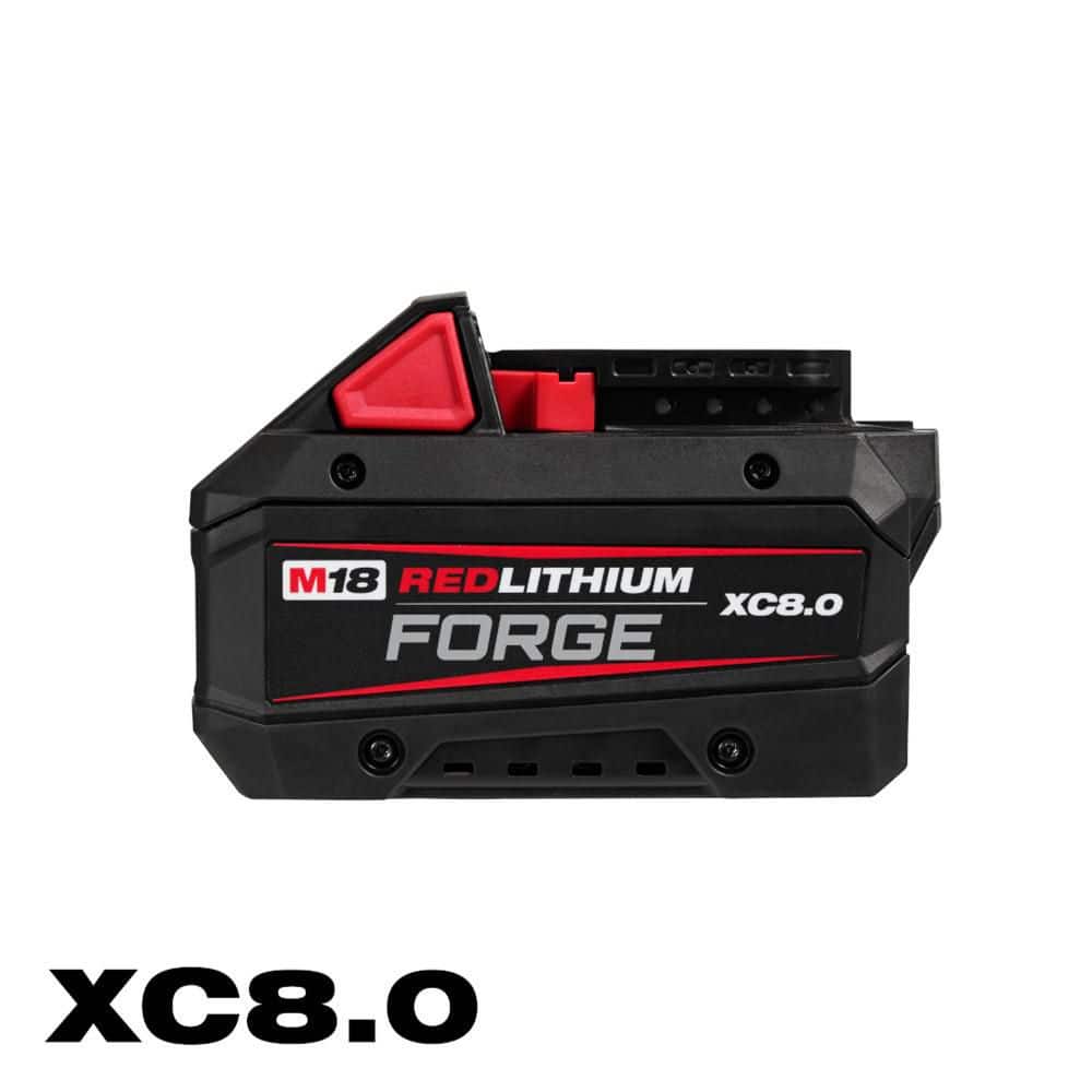Milwaukee M18 18V Lithium-Ion REDLITHIUM Forge XC 8.0 Ah Battery Pack