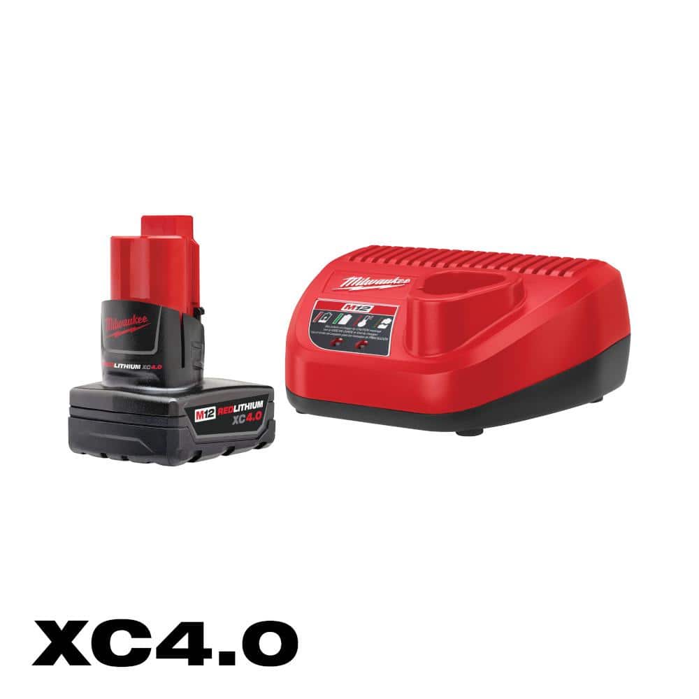 Milwaukee Tool M12 REDLITHIUM XC4.0 Starter Kit