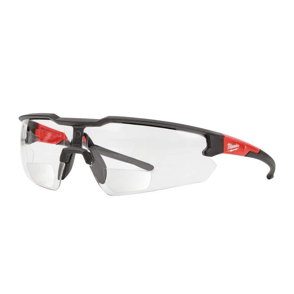 Milwaukee-48-73-2202 Safety Glasses - +1.50 Magnified Clear Anti-Scratch Lenses