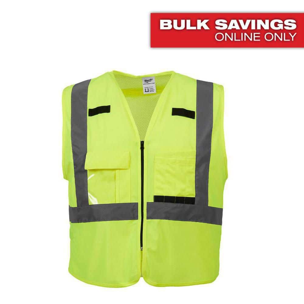 Milwaukee Tool Hi Vis Yellow Safety Vest-S/M (CSA)
