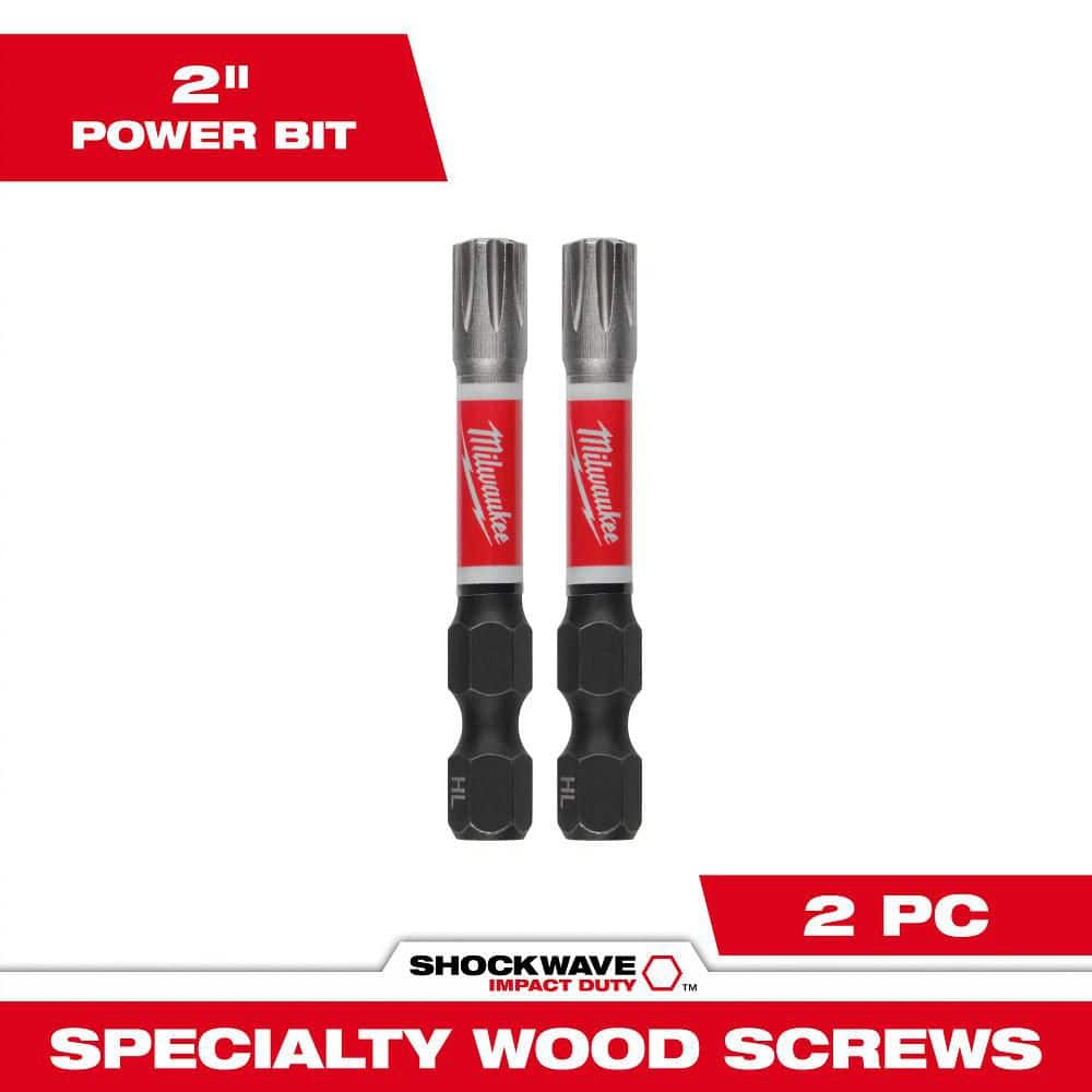 SHOCKWAVE Impact Duty 2 in. Headlok Alloy Steel Screw Driver Bit (2-Pack)