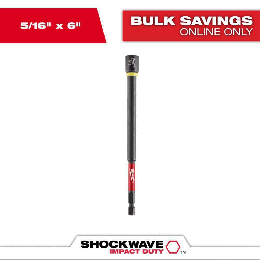 Milwaukee 49-66-4583 Shockwave Impact Duty 5/16  x 6  Magnetic Nut Driver