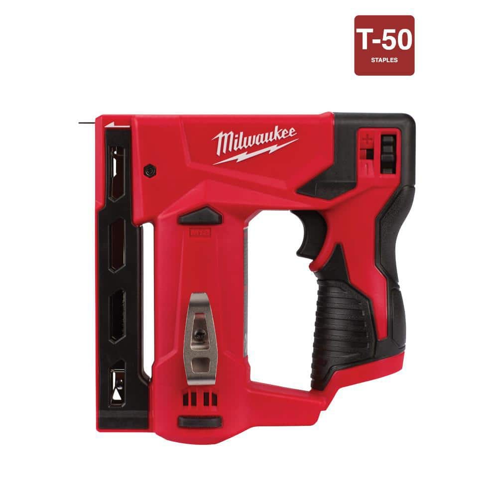 Milwaukee M12 3/8 in. 12-Volt Cordless Crown Stapler (Tool-Only) – Model 2447-20