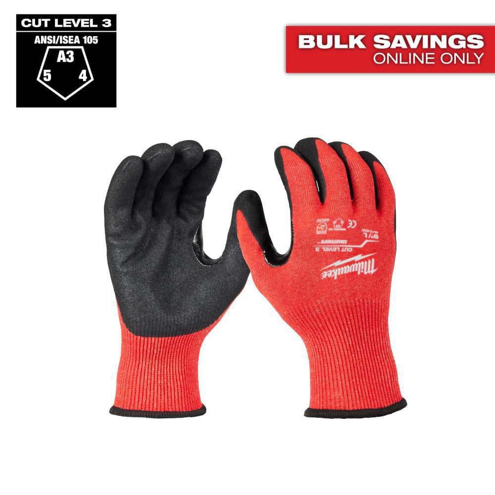 2X-Large Red Level 3 Cut Resistant Nitrile Dipped Gloves