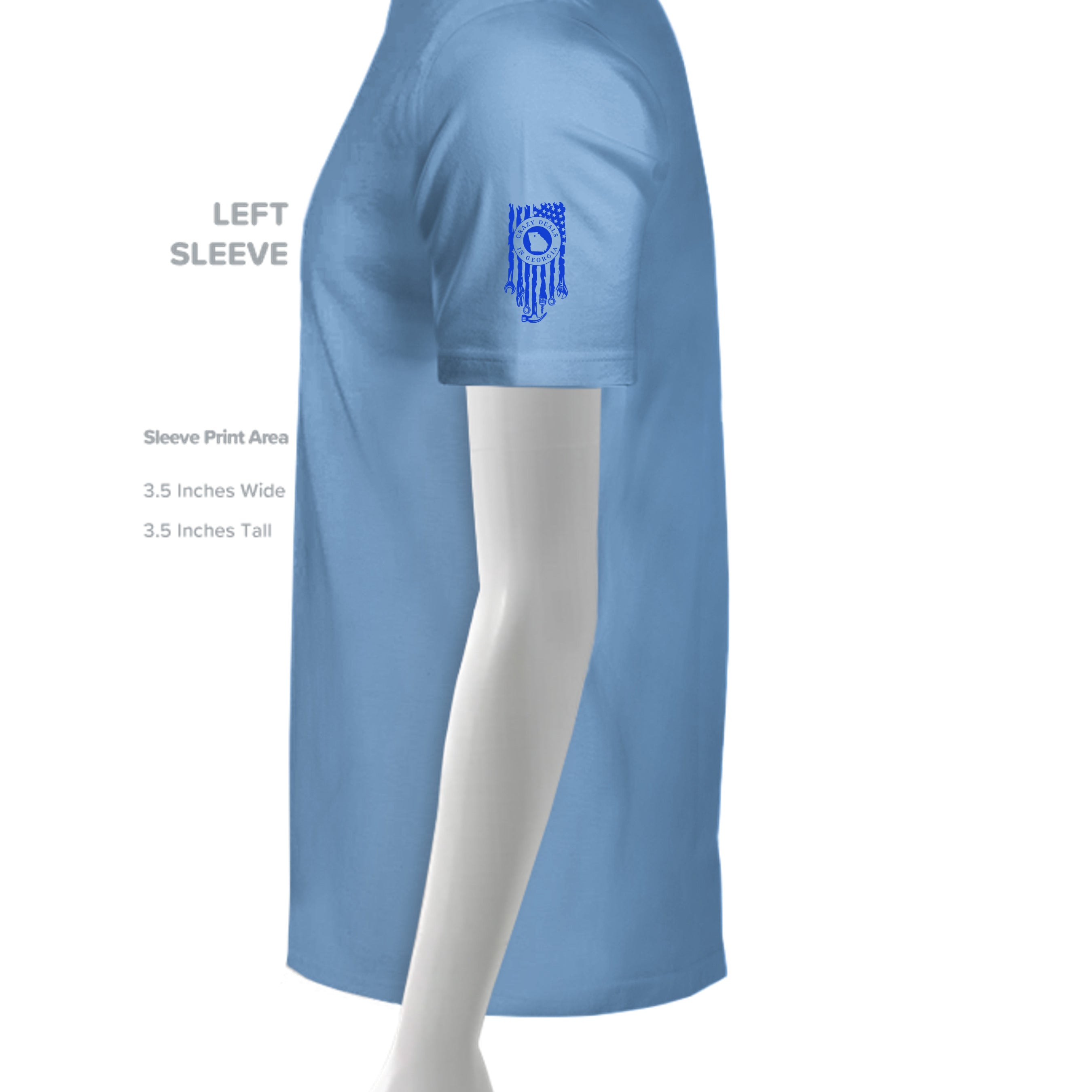 CAROLINA BLUE - G500 - SLEEVE_LEFT