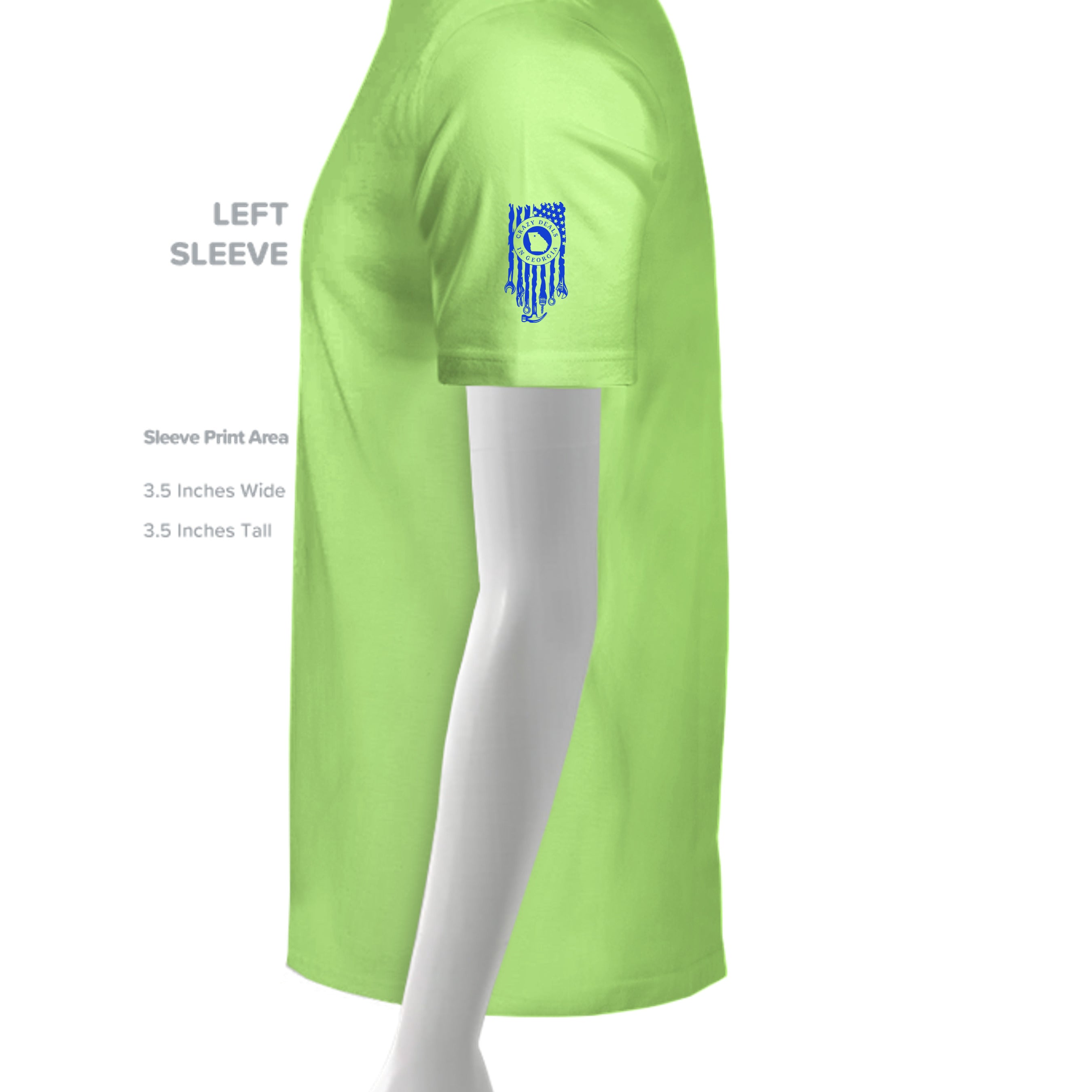 NEON GREEN - G500 - SLEEVE_LEFT