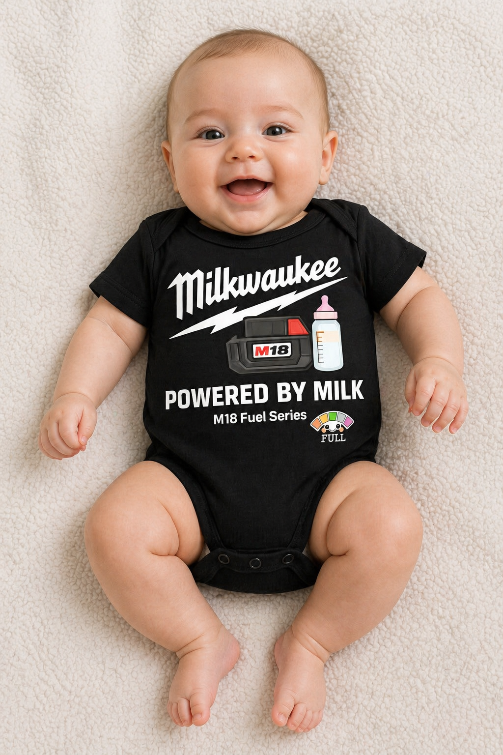 Milkwaukee Powered By Milk Onesie