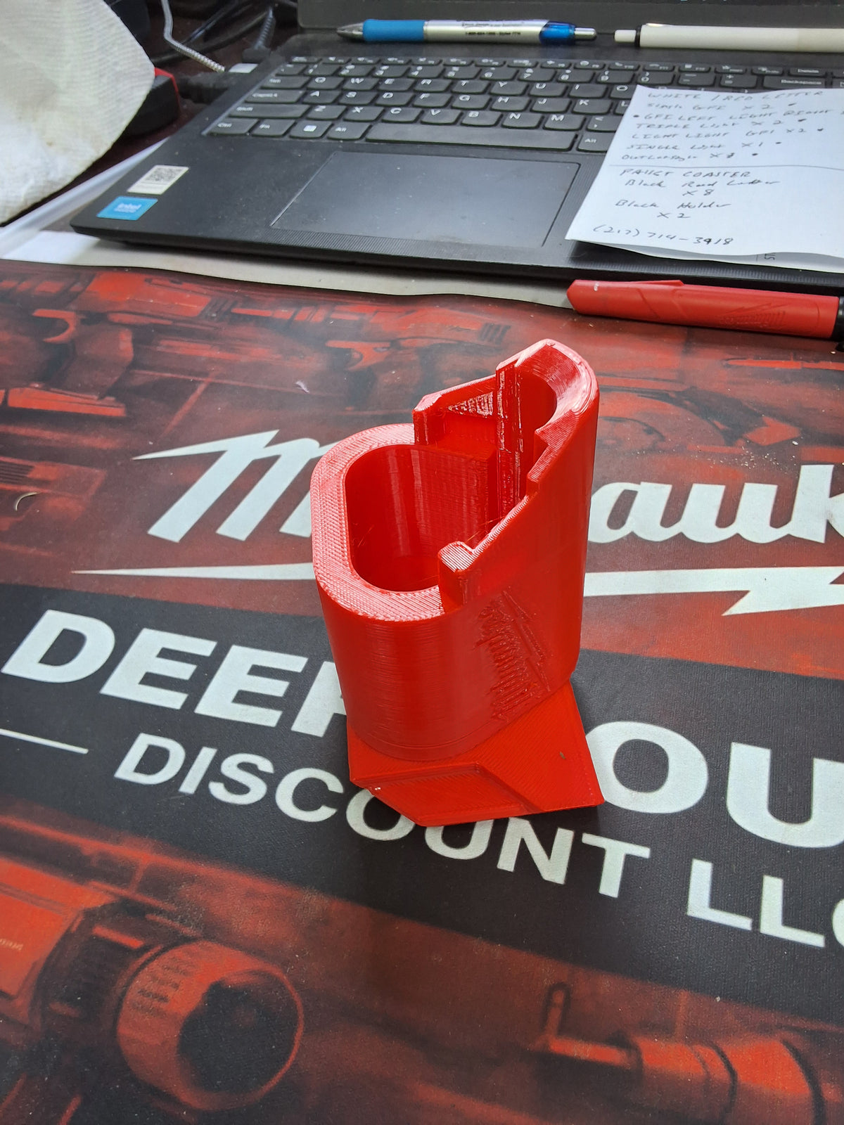 Milwaukee M12 Battery Holder Packout Compatible
