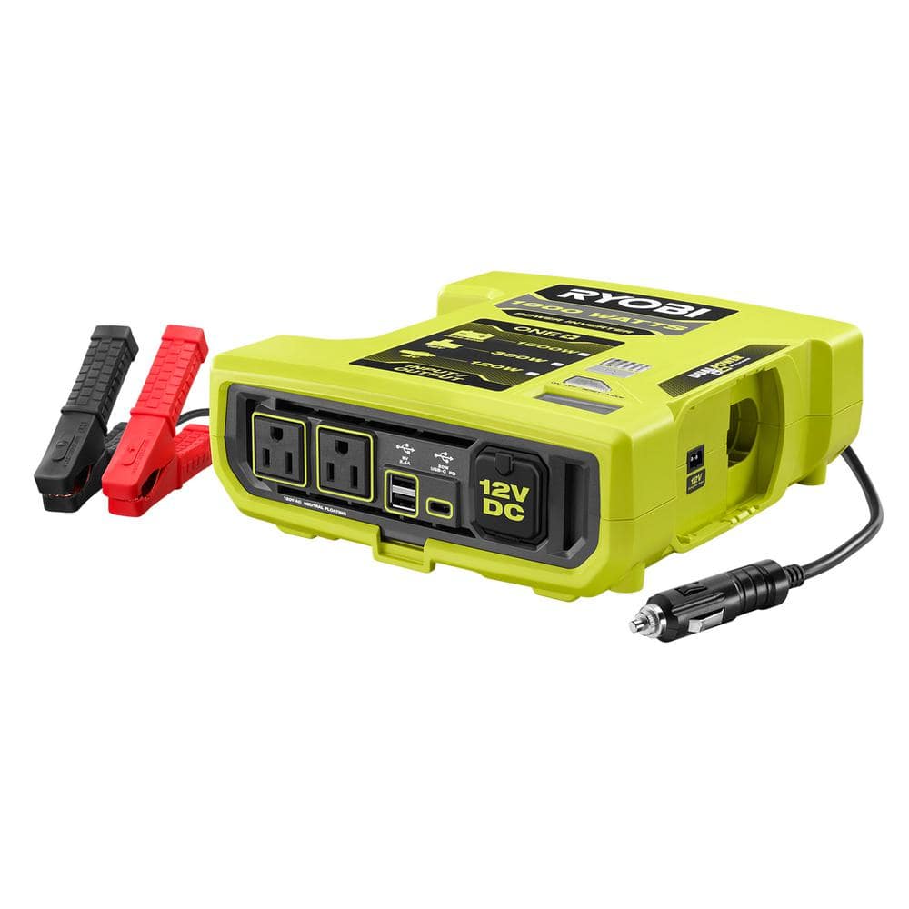 ONE+ 18V 1000-Watt Max 12V Automotive Power Inverter with Dual USB Ports