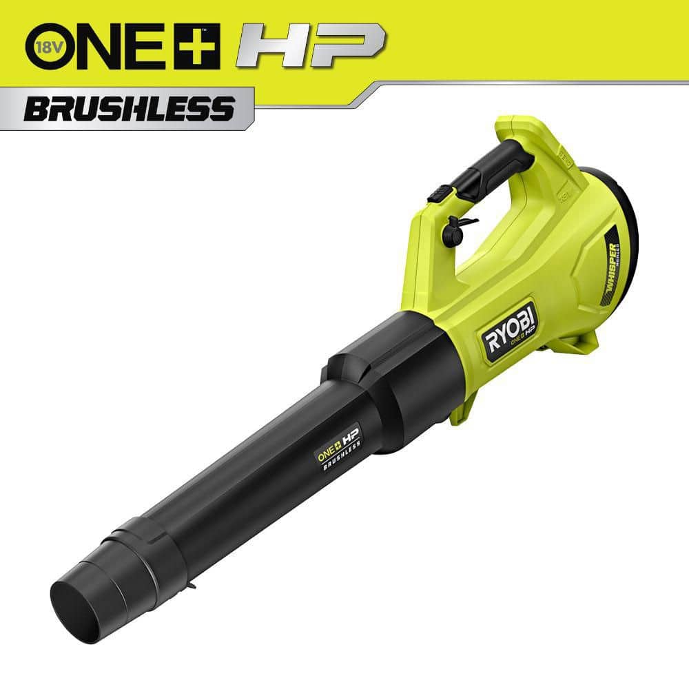 ONE+ HP 18V Brushless Whisper Series 130 MPH 450 CFM Cordless Battery Leaf Blower (Tool Only)