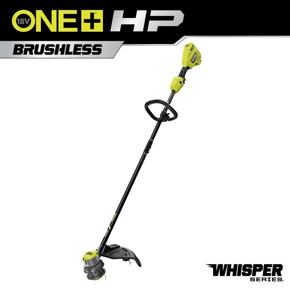 RYOBI ONE+ HP 18V Brushless Whisper Series 15 in. Cordless Battery String Trimmer (Tool Only)