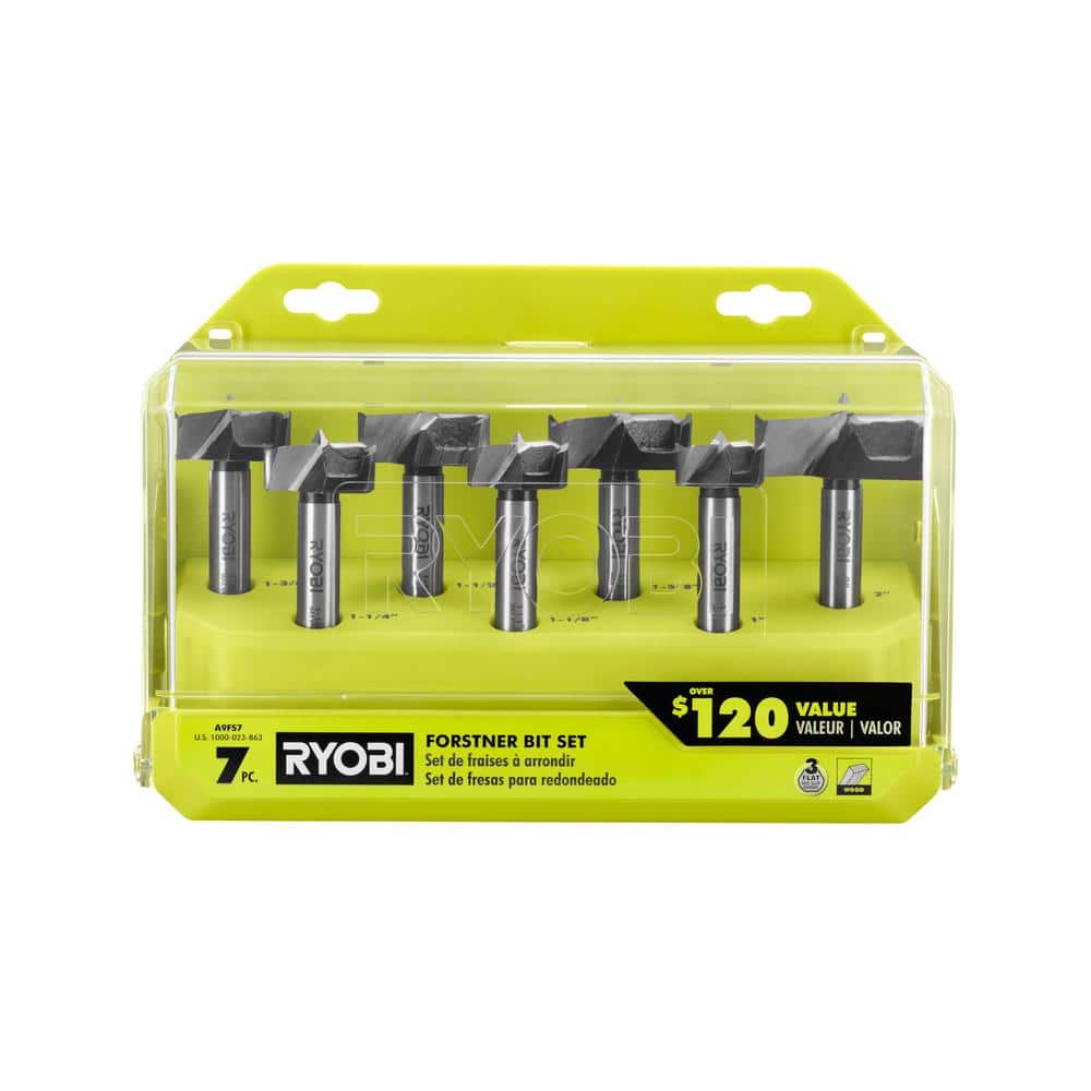 Ryobi A9FS7 7-Piece Forester Bit Set