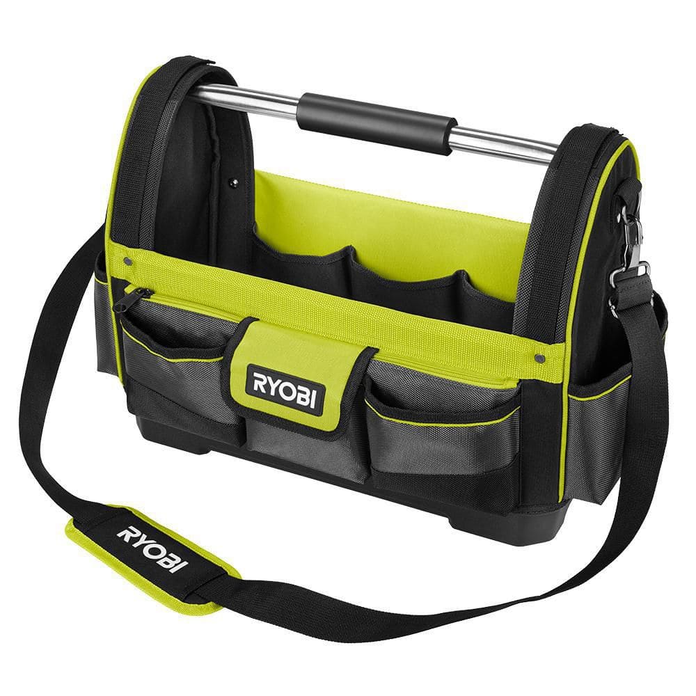 RYOBI 18 in. Tool Tote with Shoulder Strap