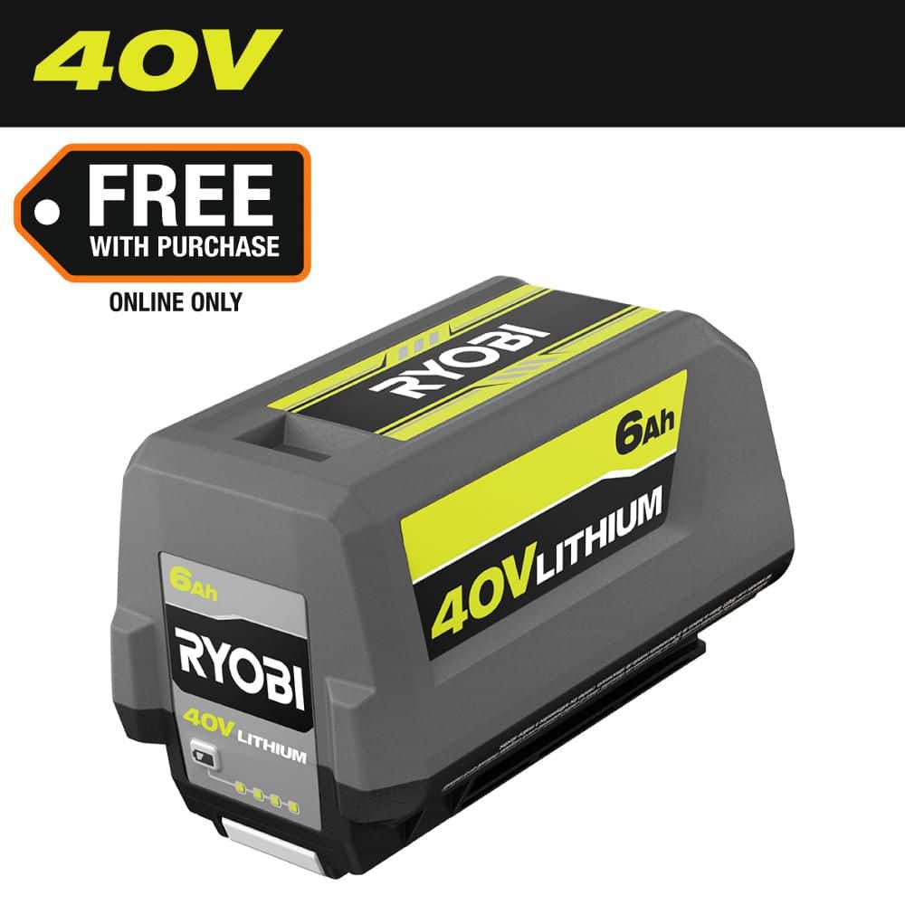 RYOBI 40V 6.0Ah High Capacity Lithium-Ion Power Tool Battery