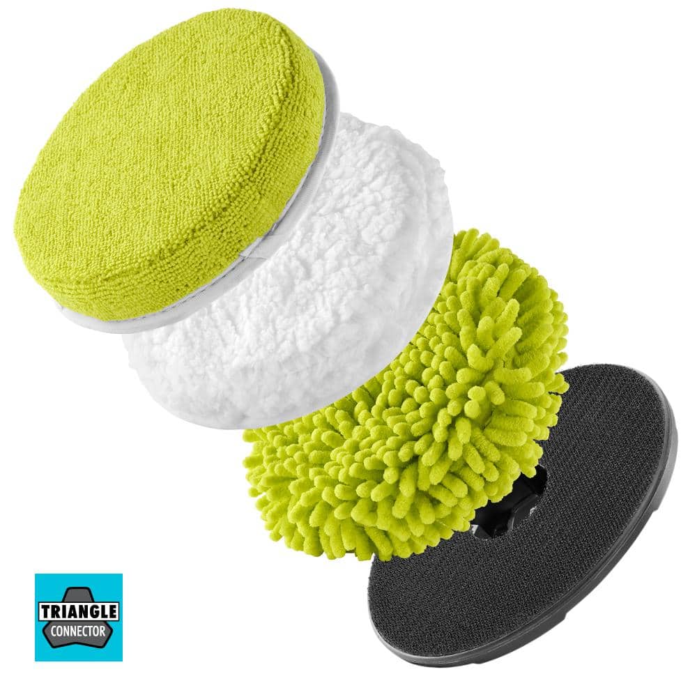 6 in. 4-Piece Microfiber Cleaning Kit for  P4500 and P4510 Scrubber Tools
