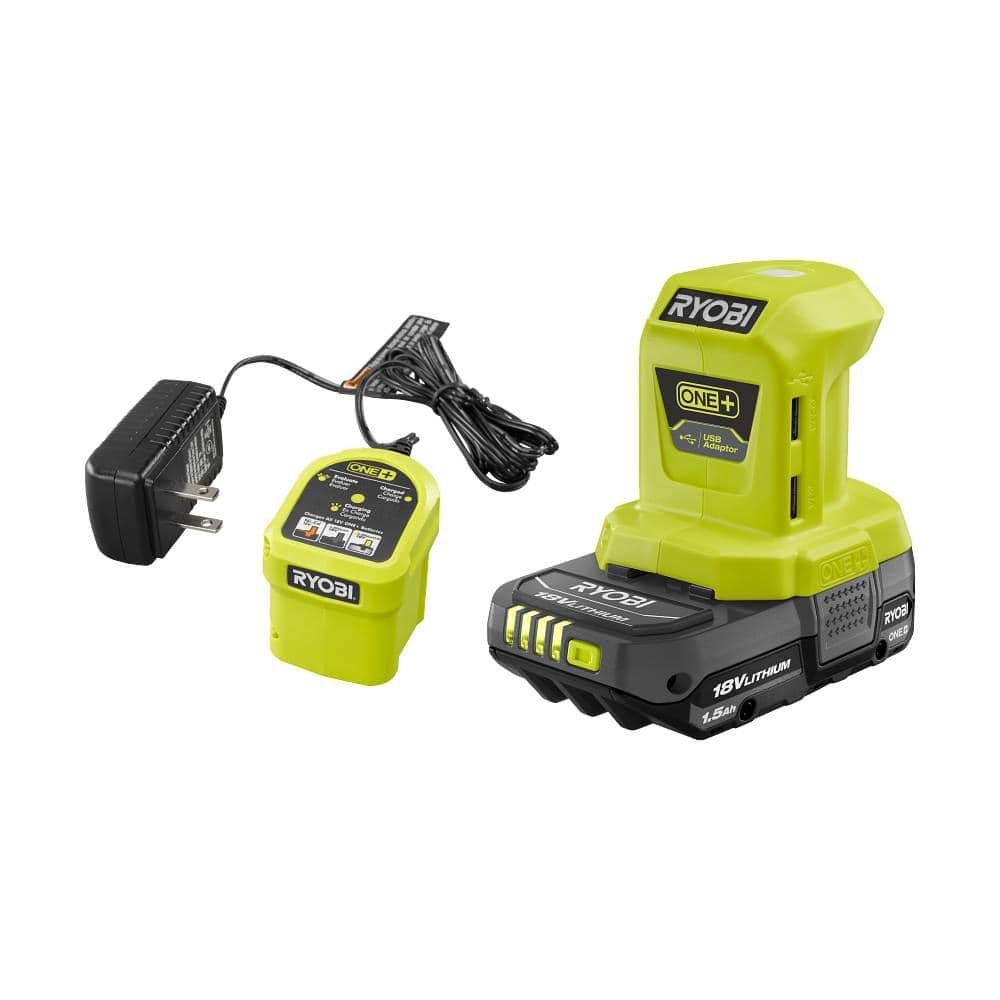 ONE+ 18V Cordless Portable Power Source Starter Kit with 1.5 Ah Battery and Charger