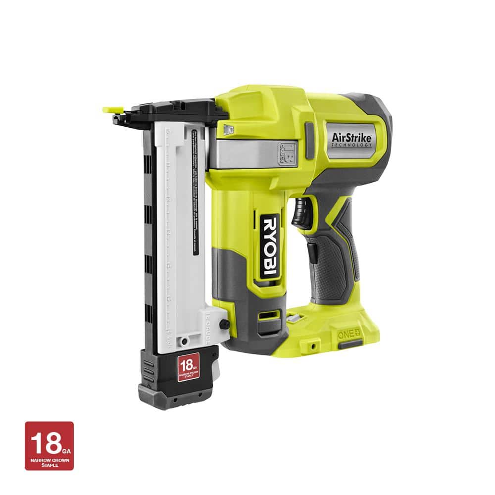 18-Volt ONE+ Lithium-Ion AirStrike 18-Gauge Cordless Narrow Crown Stapler - Factory Reconditioned