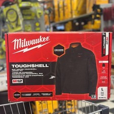 Men's Large M12 12-Volt Lithium-Ion Cordless Tough Shell Black Heated Jacket with (1) 3.0 Ah Battery and Charger