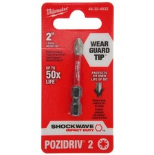 Milwaukee Tool Shockwave 2  Impact Pozidriv #2Power Bit